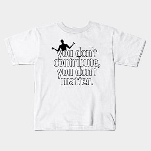 short phrase empowered Kids T-Shirt